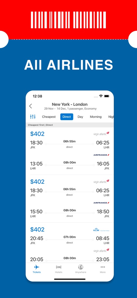 Plane & Airline Tickets - Travel App | MWM