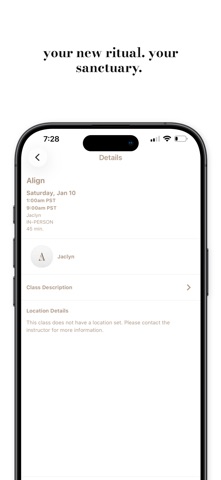 Alma Pilates iPhone screenshot