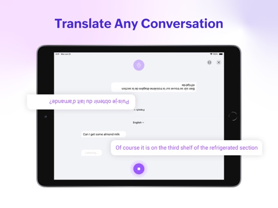Zoho Translate iPad screenshot 4 - Productivity app