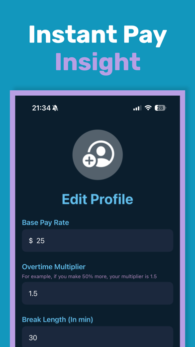 PayChecker+ iPhone screenshot 6 - Productivity app