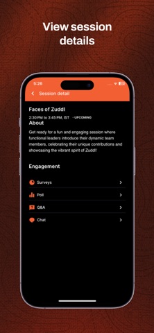 Zuddl Bonfire iPhone screenshot