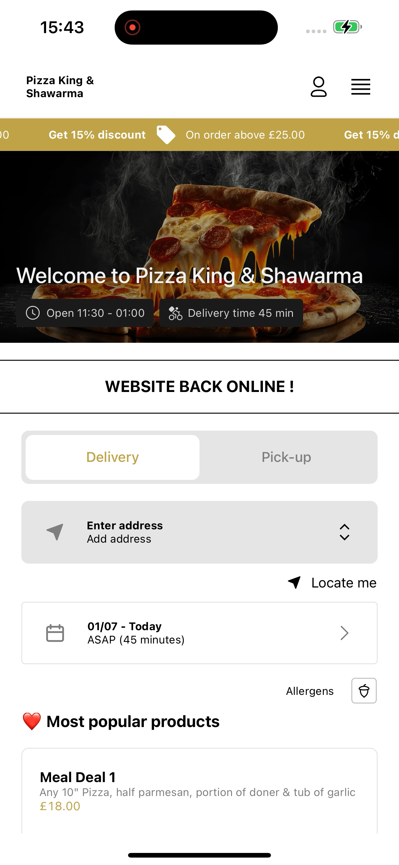 Pizza King & Shawarma screenshot 8