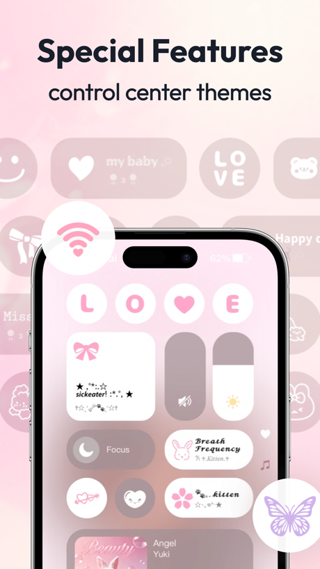 Mico - Widget & Live Wallpaper App Store screenshot 4, headline “Special Features”. Rounded headline type.