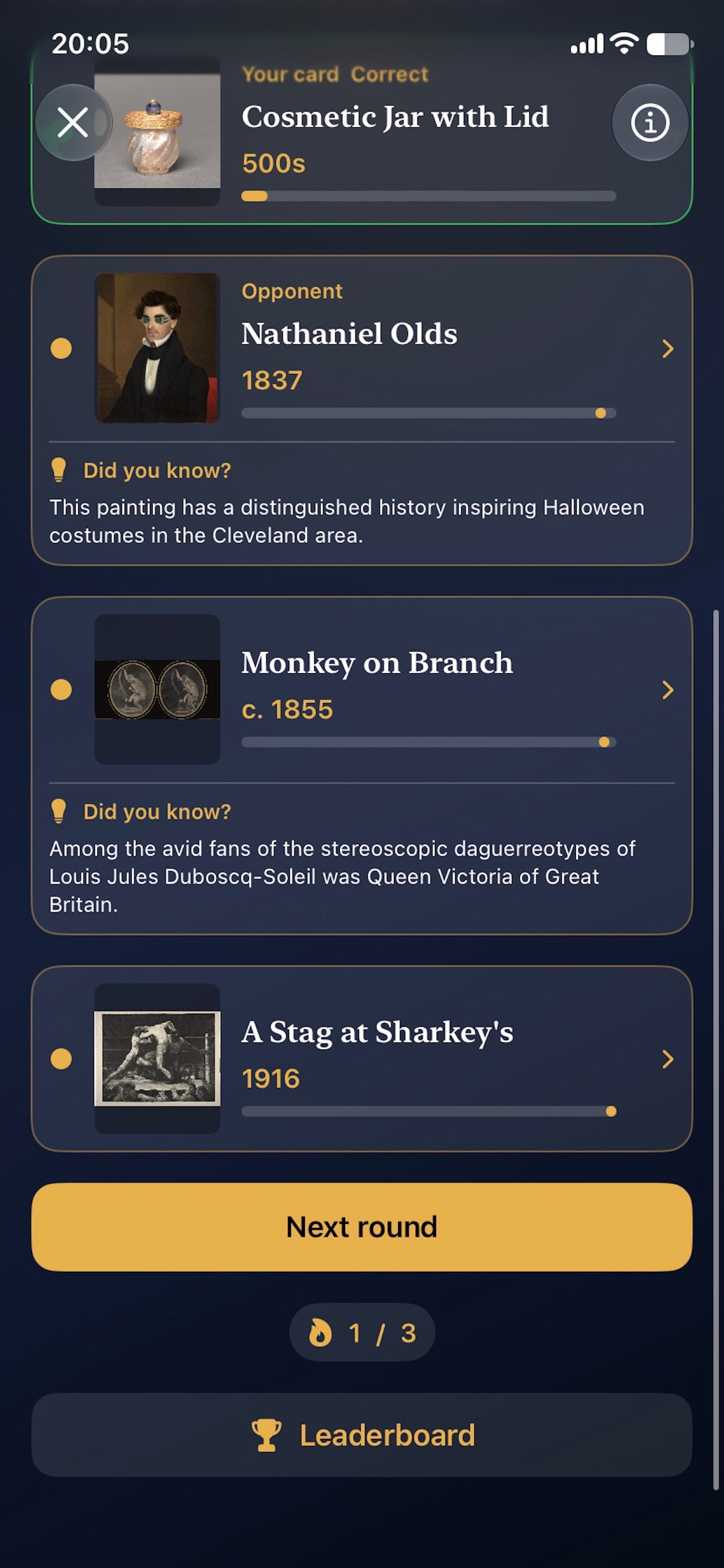 Screenshot 4 of Museum Faceoff: Art Quiz