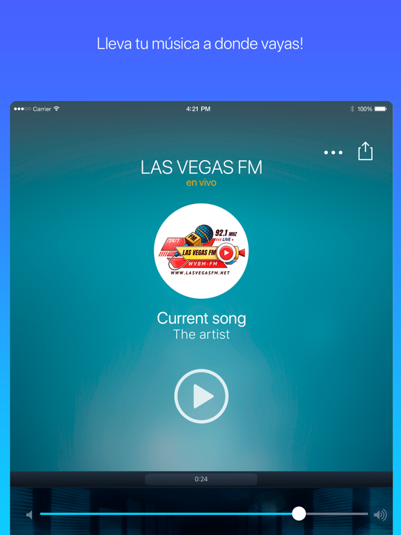 LAS VEGAS FM iPad screenshot 1 - Music app