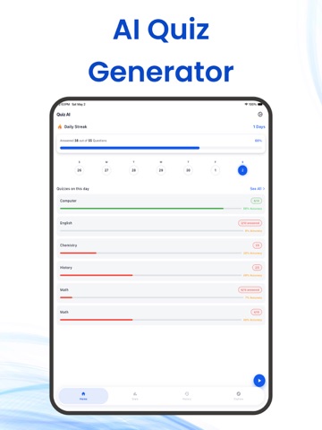 AI Quiz Maker - Quizo iPad screenshot