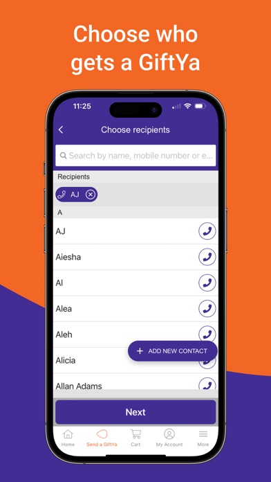 GiftYa - Send Gift Cards Screenshot