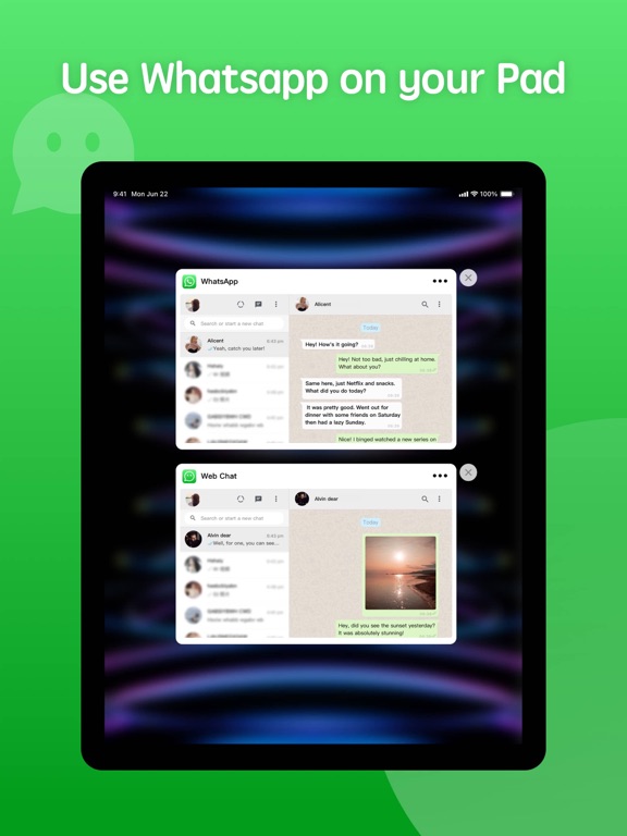 Whats Web Duo WA Chat Wasap AI iPad screenshot 1 - Utilities app