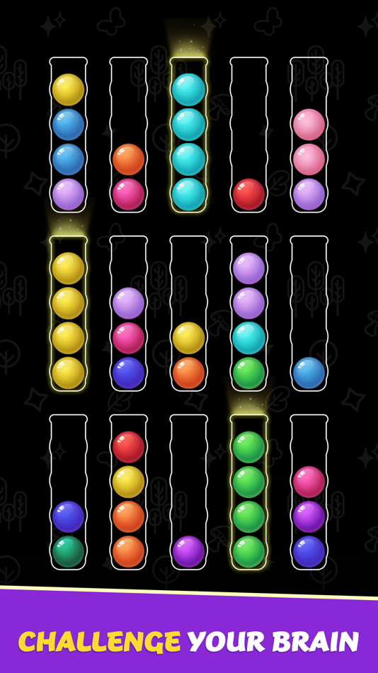 #4. Ball Sort: Color Jam (iOS) By: PERCAS VIET NAM JOINT STOCK COMPANY