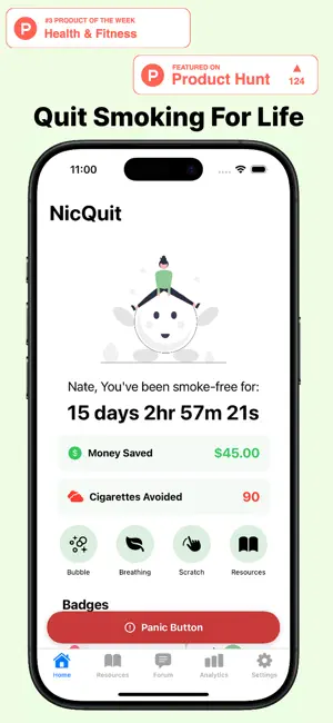 NicQuit: Quit Smoking Now screenshot 1