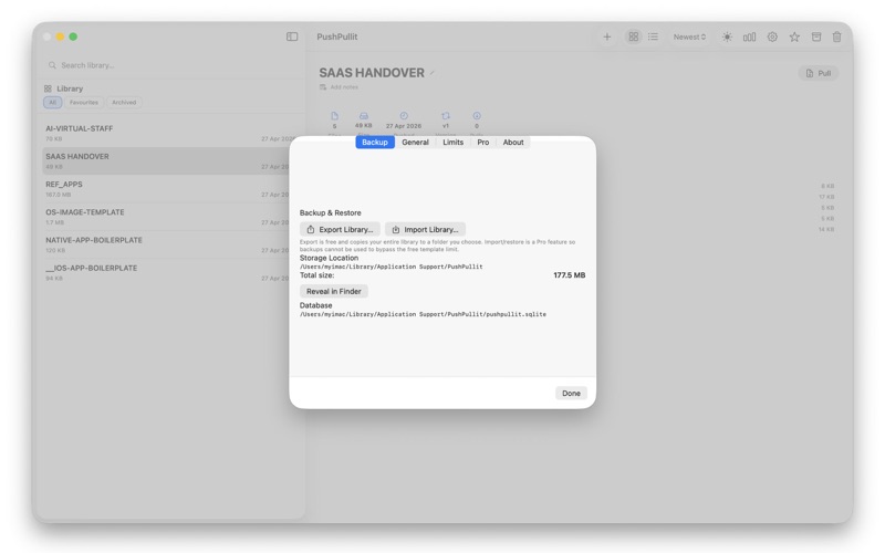 PushPullit - Boilerplate Vault screenshot