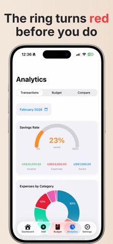 Easy Expense and Budget iPhone screenshot