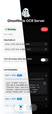 GhostNode iPhone screenshot