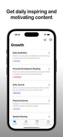 Personal Growth + iPhone screenshot