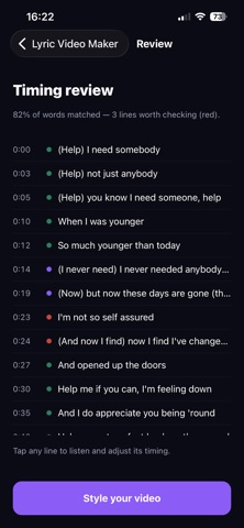 Waveloop Lyrics Screenshot 4 of 10