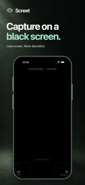 Screet - Black Screen Camera screenshot 1