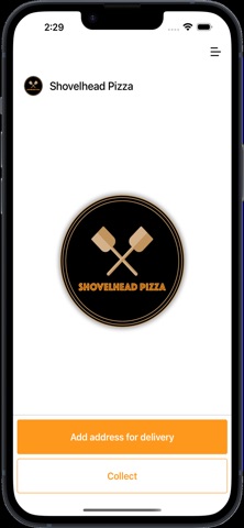 Shovelhead Pizza app screenshot