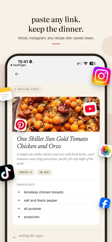 Sugo: Recipe Saver & Cookbook screenshot 2 of 9