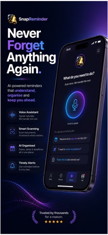 SnapReminder: AI Voice & Scan screenshot