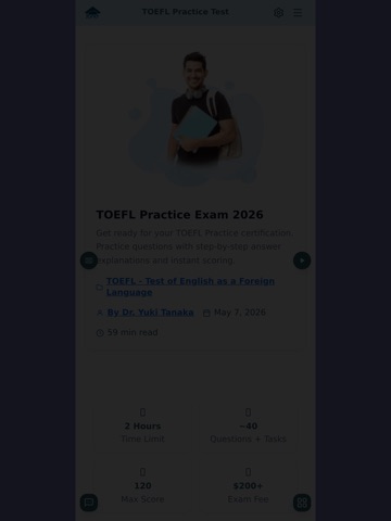 TOEFL Practice Test Online iPad screenshot