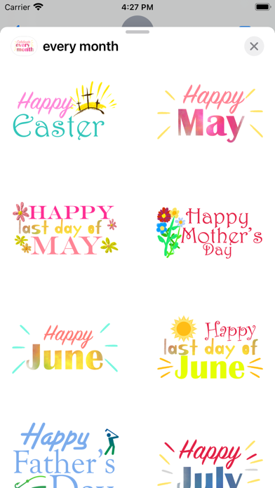 celebrate every month Screenshot