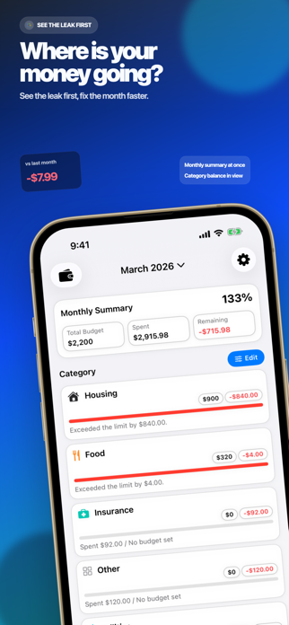 MoneyPlan – Budget Tracker Screenshot 1 of 5