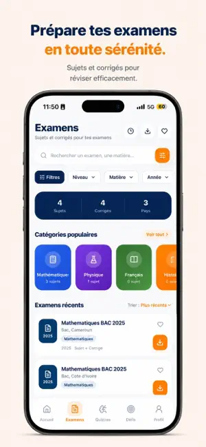 AlloSujets: BAC 2 & 1, BEPC screenshot 2