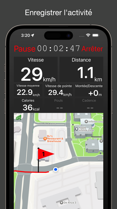 Screenshot #1 pour Fitmeter Bike - cyclisme
