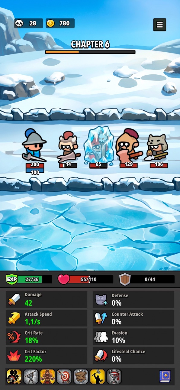 Epic Idle Journey: RPG Battle iOS Mod IPA screenshot 5 - iOS game interface
