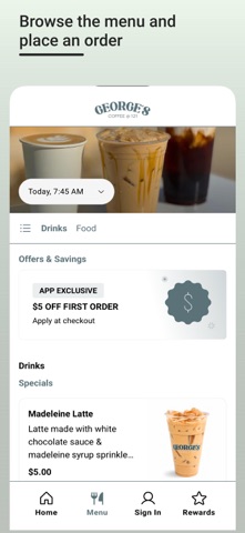 George's Coffee @121 Screenshot 3 of 6