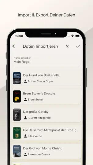 Screenshot von Book Tracker: Mein Bücherregal auf dem iPhone 3
