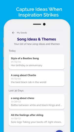 Songwriting Notebook screenshot 2