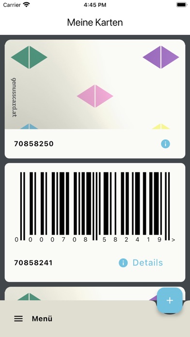 GenussCard Screenshot