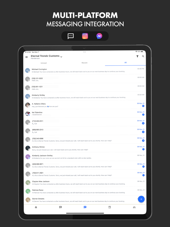 Velv Leads iPad screenshot 2 - Productivity app