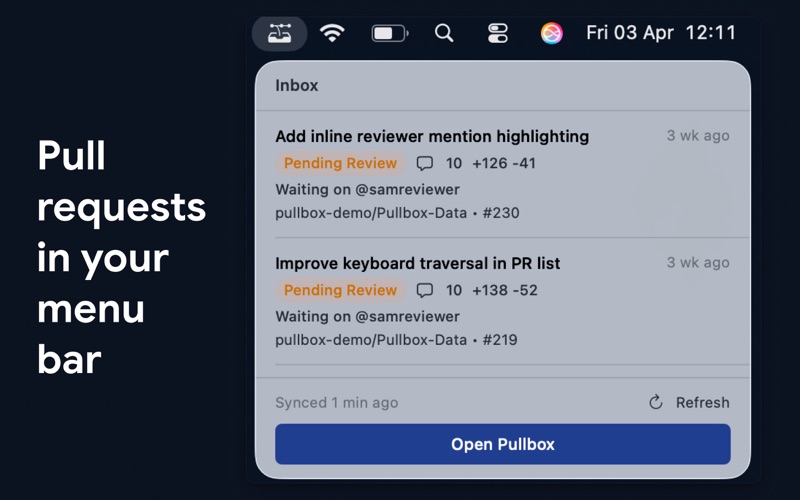 Pullbox screenshot