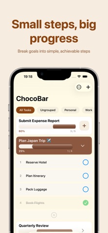 ChocoBar: Task & Habit Tracker Screenshot 2 of 7