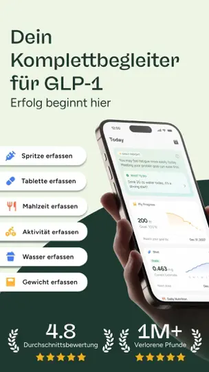 Screenshot von Glowise: GLP-1 Tracker&Journal auf dem iPhone 1