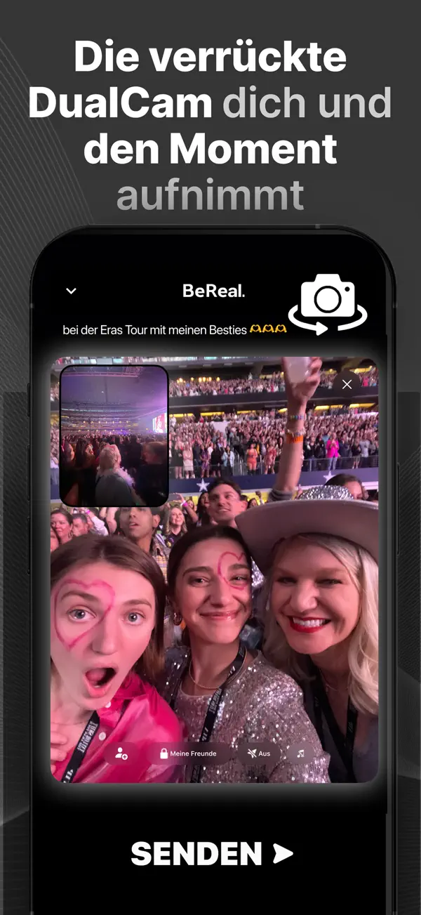 BeReal. Deine Freunde in echt. iPhone App Screenshot 2 – Soziale Netzwerke