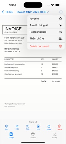 TakeScanner iPhone screenshot