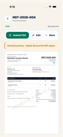 GST Invoice Maker & Billing Screenshot 3 of 6