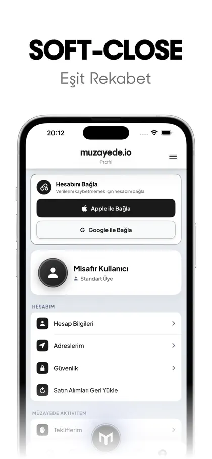 Captura de tela 6 de 6 de MUZAYEDE.IO - Açık Arttırma