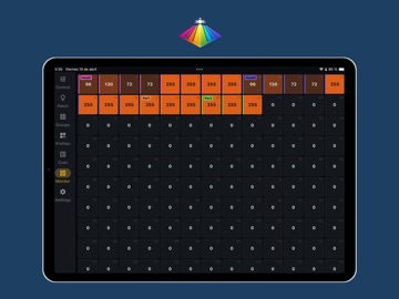 KromaDMX iPad screenshot