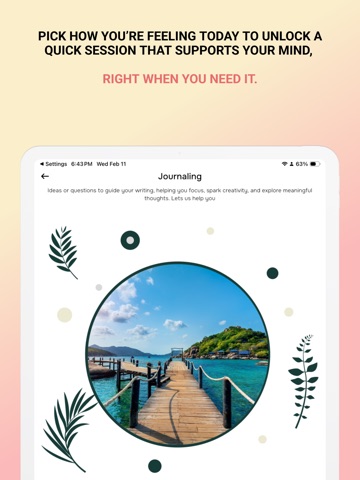 Mental Health Coach iPad screenshot