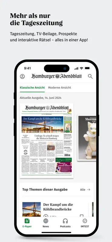Hamburger Abendblatt E-Paper screenshot 1 of 4
