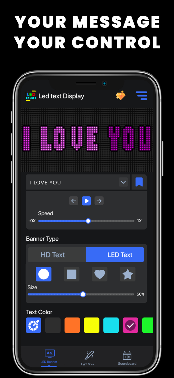 LED Banner Text Signboard