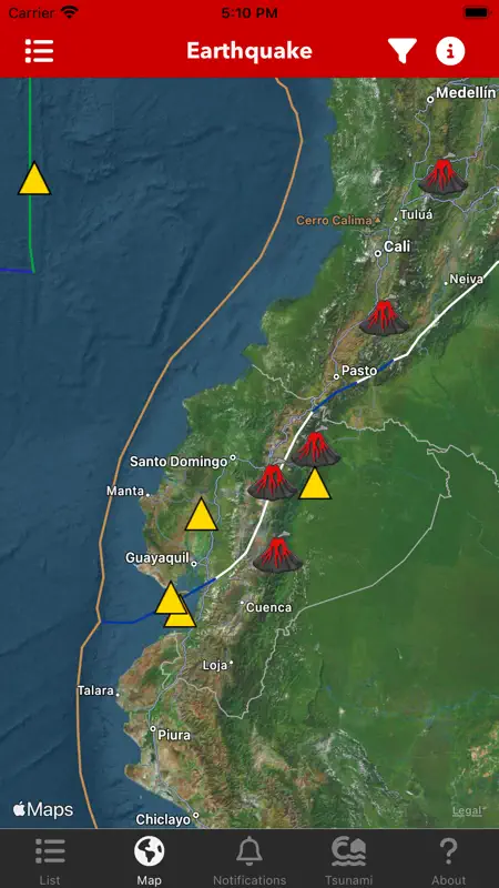 Earthquake: Alerts & Map screenshot 2 of 10