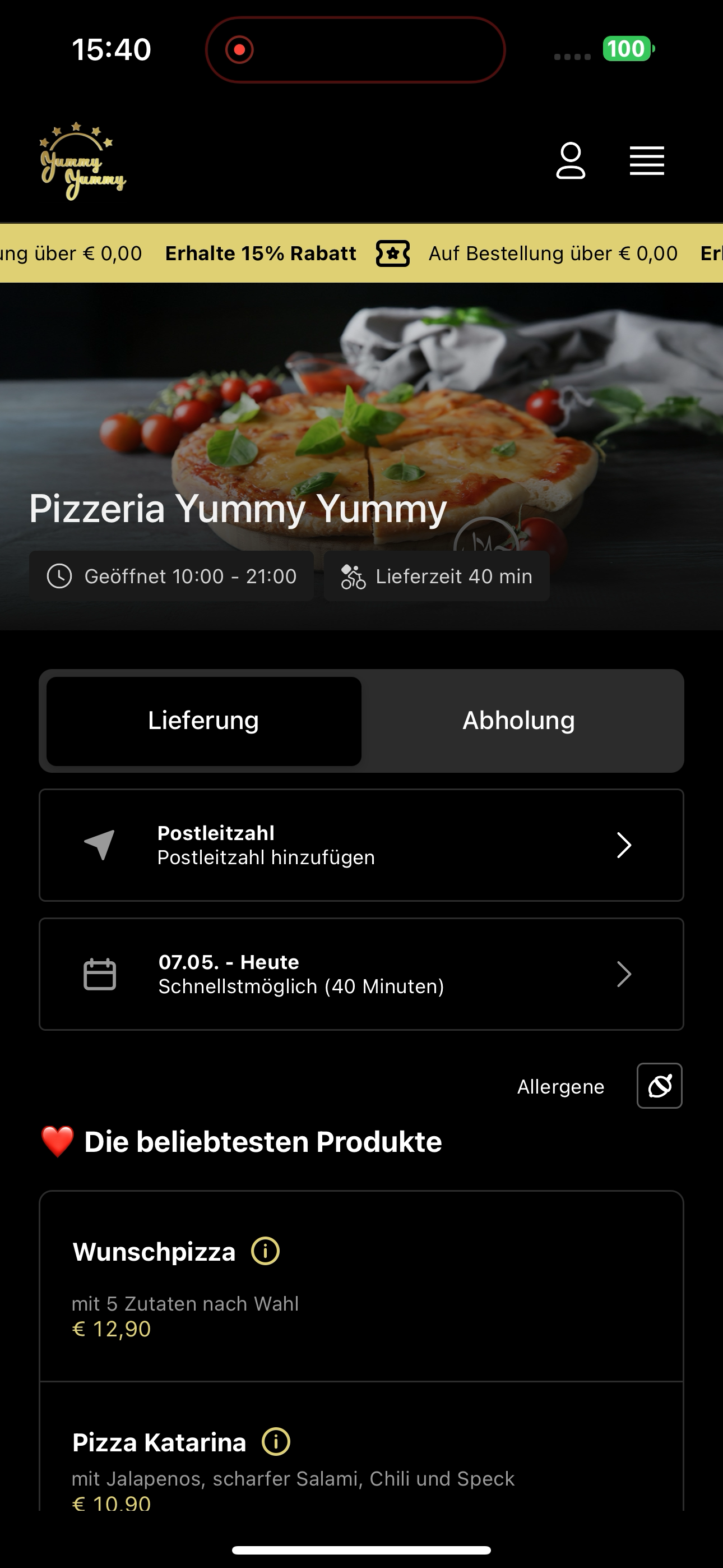 Pizzeria Yummy Yummy