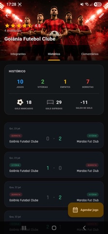 Hora do Jogo App iPhone screenshot