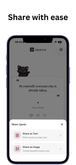 QuoteCat - Personal Quotes screenshot 4