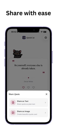QuoteCat - Personal Quotes Screenshot 4 of 5